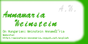 annamaria weinstein business card
